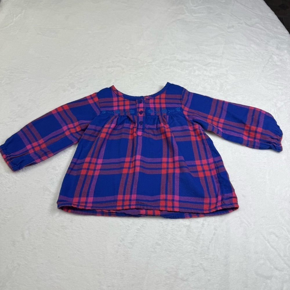 OshKosh B'gosh Blue and Pink Plaid Blouse